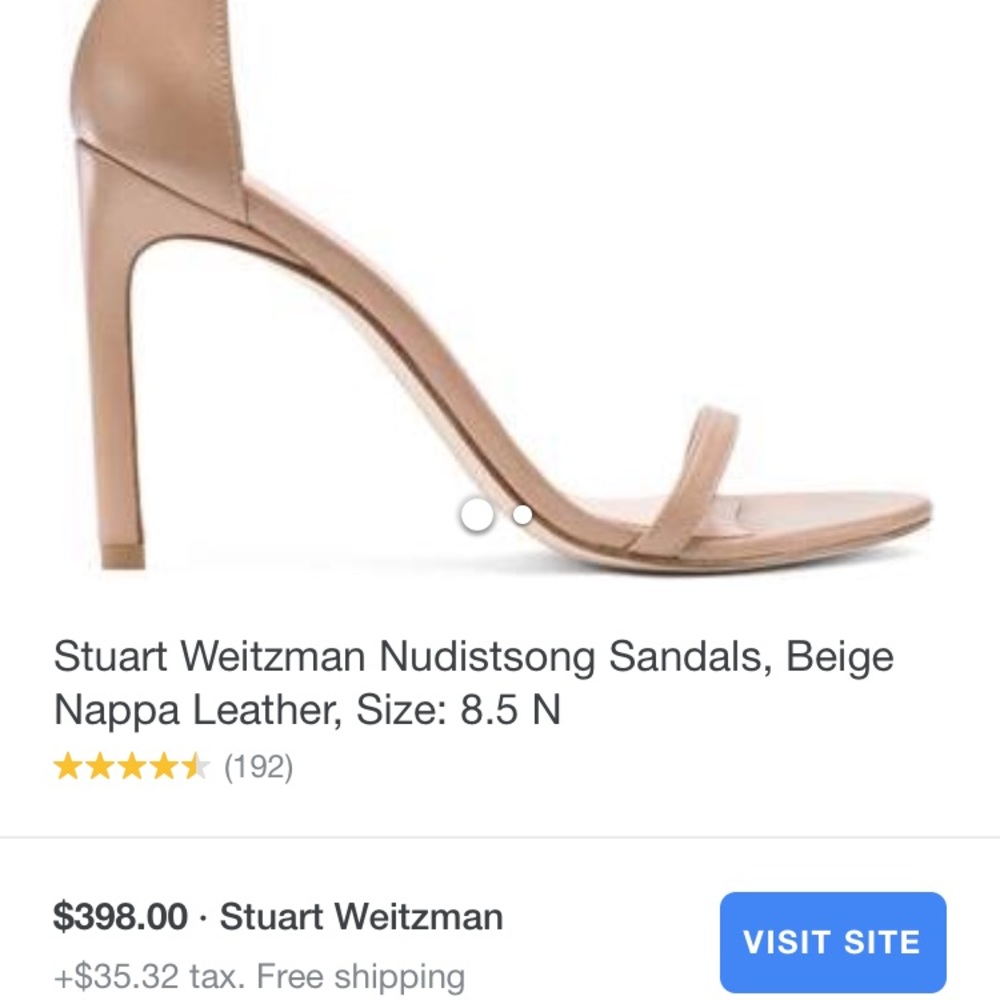 Stuart Weitzman leather sole sandals